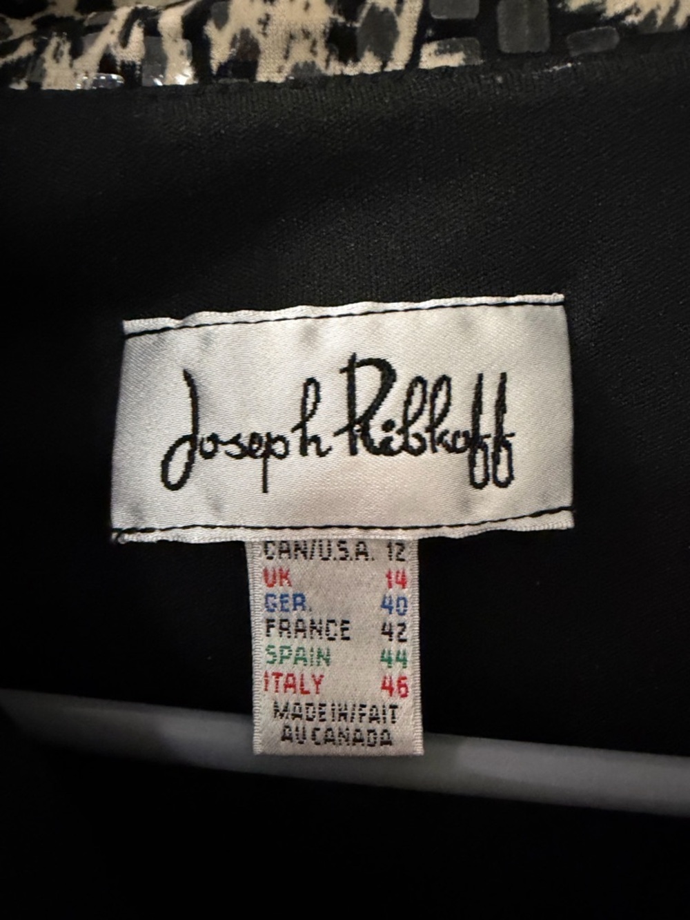 Joseph Ribkoff Animal Print Jacket - Picture 3 of 4